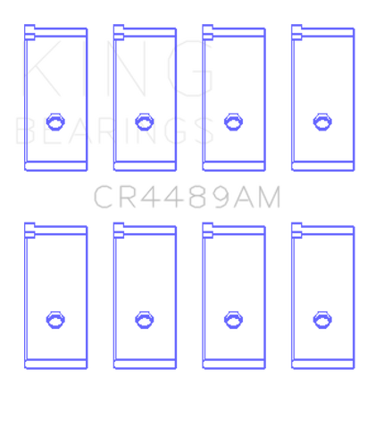 King Engine Bearings Suzuki F8/F10/(Size +0.25mm) Connecting Rod Bearing Set - CR4489AM0.25