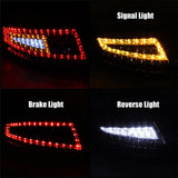 xTune Porsche 911 997 05-08 LED Tail Lights Red Clear ALT-ON-P99705-LED-RC - 5008848