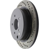 StopTech 03-12 Infiniti FX35 Drilled Sport Left Rear Cryo Rotor - 128.42078CL
