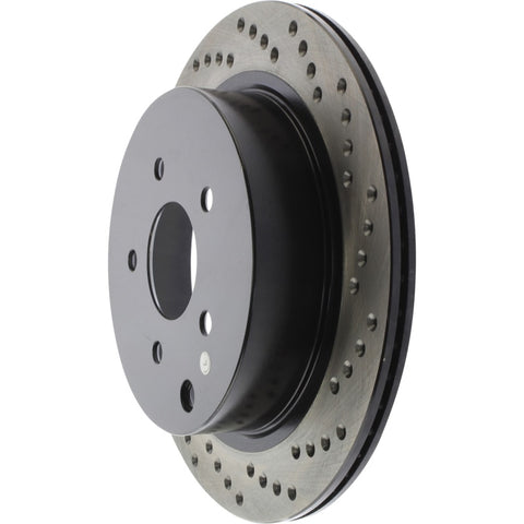 StopTech 03-12 Infiniti FX35 Drilled Sport Left Rear Cryo Rotor - 128.42078CL