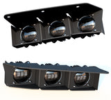 ORACLE Lighting 21-22 Ford Bronco Triple LED Fog Light Kit for Steel Bumper - Yellow - 5890-006