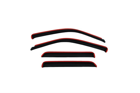 AVS 06-10 Hyundai Accent Ventvisor In-Channel Front & Rear Window Deflectors 4pc - Smoke - 194422