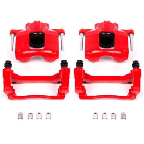 Power Stop 08-16 Chrysler Town & Country Front Red Calipers w/Brackets - Pair - S5044