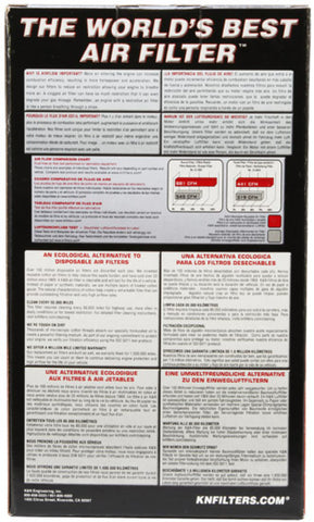 K&N Oval Drop In Air Filter - 8.785in x 5.25in / 4.5in H - E-3471