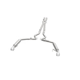 MagnaFlow Cat Back, SS, 2.5in, Competition, Dual Split Polished 4.5in Tips 2015 Ford Mustang V6 3.7L - 19099