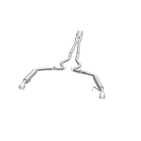 MagnaFlow Cat Back, SS, 2.5in, Competition, Dual Split Polished 4.5in Tips 2015 Ford Mustang V6 3.7L - 19099