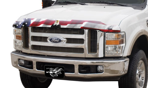 Stampede 2009-2014 Ford F-150 Excludes Raptor Model Vigilante Premium Hood Protector - Flag - 2149-30