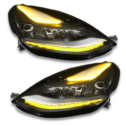 Oracle 2021+ Tesla Model 3 Dynamic ColorSHIFT Headlight DRL Upgrade Kit - 1473-332
