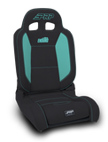 PRP EnduroDaily Reclining Suspension Seat - Black/Teal Vinyl - Passenger - A8701045-201-238