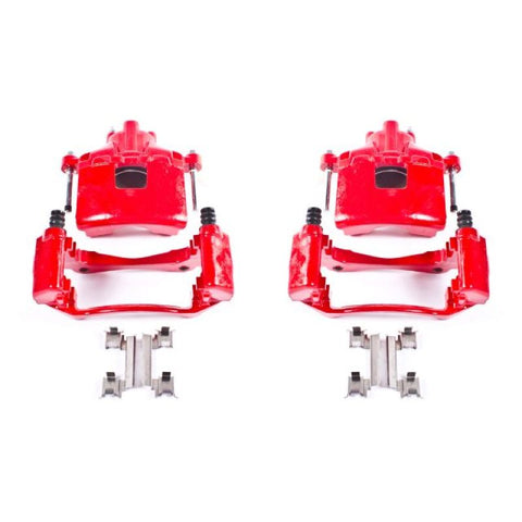 Power Stop 05-09 Buick Allure Front Red Calipers w/Brackets - Pair - S5034