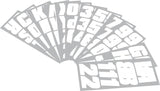 Hardline Snowmobile Lettering Registration Kit 2 in. - 500 Solid White/ - WHI500EC