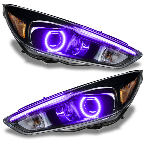 Oracle 15-17 Ford Focus RS/ST DRL Upgrade w/ Halo Kit - ColorSHIFT w/ 2.0 Controller - 1322-333
