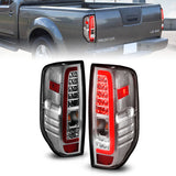ANZO 2005-2021 Nissan Frontier LED Taillights Chrome Housing/Clear Lens - 311445