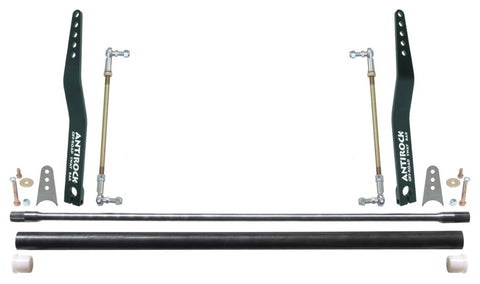 RockJock Antirock Sway Bar Kit Universal 32in Bar 20in Bent Steel Arms - CE-9903-20B