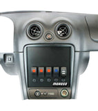Moroso 99-04 Mazda Miata NB Radio/HVAC Pocket Block Off Plate With Switches - 74317