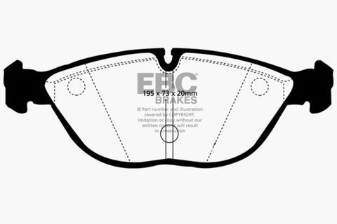 EBC 04-06 Audi TT Quattro 3.2 Redstuff Front Brake Pads - DP31035C