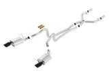 Borla 13-14 Mustang GT/Boss 302 5.0L V8 RWD Single Split Rear Exit ATAK Black Chrome CB Exhaust - 140516BC