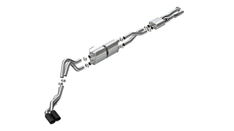 Borla 20-26 Ford F250/F350 SD 7.3L V8 CC SB (160in WB) (SRW) S-Type Cat-Back Exhaust - Brawler Black - 141016BRCB