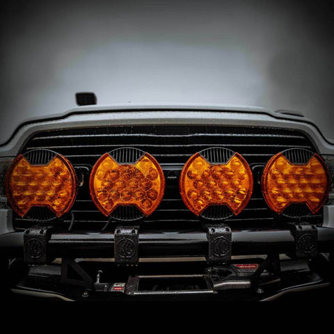 KC HiLiTES SlimLite 8in. LED Light Shield Driving (Shield Only) - Amber - 5211