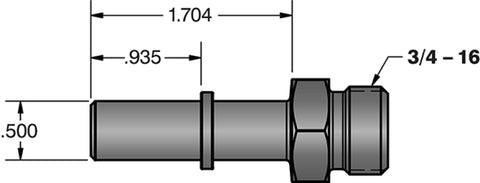 Fleece Performance Universal 1/2in. Quick Connect to 3/4in-16 O-ring (-8 AN) - FPE-34900-A