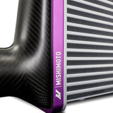 Mishimoto Universal Carbon Fiber Intercooler - Matte Tanks - 450mm Gold Core - S-Flow - C V-Band - MMINT-UCF-M4G-S-C