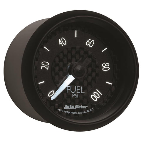 Autometer GT Series 52mm Full Sweep Electronic 0-100 PSI Fuel Pressure Gauge - 8063