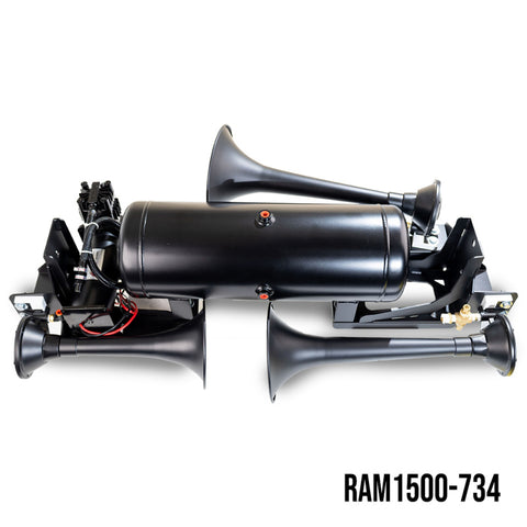 Kleinn 09-18 Dodge Ram 1500 Onboard Air System w/ Model 730 Horns - RAM1500-734