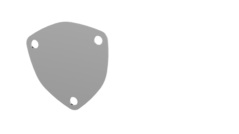 QTP 3in Bolt-On QTEC 3 Bolt Cover Plate - 10300C