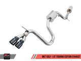 AWE Tuning VW MK7 Golf 1.8T Touring Edition Exhaust w/Chrome Silver Tips (90mm) - 3015-22052