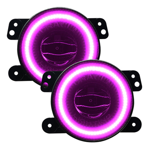 Oracle Jeep Wrangler JK/JL/JT High Performance W LED Fog Lights - ColorSHIFT - Dynamic - 5846-332