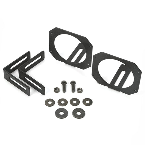 Rugged Ridge 07-18 Jeep Wrangler JK 3.5in Round / 3in Cube LED Light Mount Brackets - 11232.23