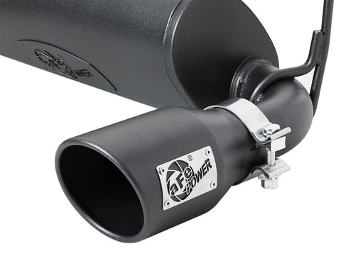 aFe Rebel Series 2.5in 409 SS Axle-Back Exhaust w/ Black Tips 2018+ Jeep Wrangler (JL) V6 3.6L - 49-48067-B