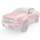 EGR 15 Chevy Colorado/GMC Canyon Crew Cab In-Channel Window Visors - Set of 4 - Matte (571395) - 571395