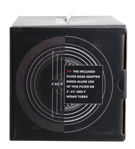 Spectre Adjustable Conical Air Filter 9-1/2in. Tall (Fits 3in. / 3-1/2in. / 4in. Tubes) - Blue - 9736