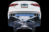 AWE Tuning Audi B9 S4 Track Edition Exhaust - Non-Resonated (Black 102mm Tips) - 3010-43048