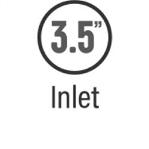 MagnaFlow Tip Stainless Black Coated Single Wall Round Single Outlet 5in Dia 3.5in Inlet 14.5in L - 35237