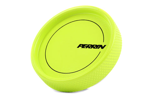 PERRIN 02-21 Subaru WRX / 2022 BRZ & GR86 / 04-21 STI / 00-18 Forester XT Oil Fill Cap - Neon Yellow - PSP-ENG-711NY