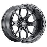 Weld Off-Road W108 20X10 Ledge 6X139.7 ET-18 BS4.75 Satin Black / Black Ring 106.1 - W10800084475