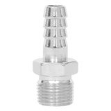 Spectre Fuel Fitting 3/8in. Hose Barb NPT Threads - Chrome - 5945