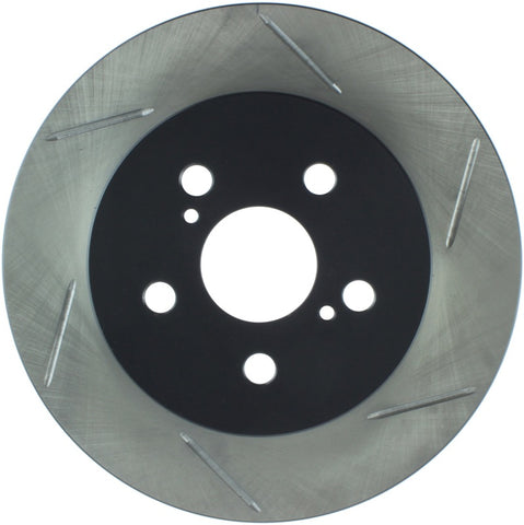 StopTech 09-11/14-15 Toyota Corolla / 10-15 Toyota Prius Rear Left Sport Slotted Rotor - 126.44165SL