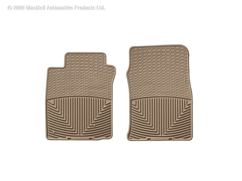 WeatherTech 00-05 Hyundai Accent Front Rubber Mats - Tan - W39TN