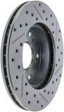 StopTech Select Sport 06-11 Honda Civic DX/EX/LX Slotted and Drilled Right Front Rotor - 227.40056R