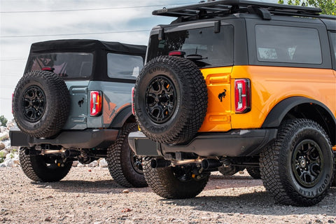 Corsa 21-25 Ford Bronco 2.7L 2-Door 2.75in Cat-Back Dual Rear Exhaust w/ 4in Straight-Cut Black Tips - 21208BPC