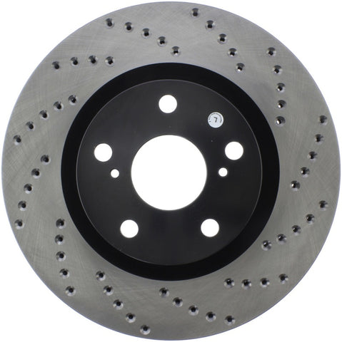 StopTech 07-13 Lexus ES 250/ES 300/ ES330/ES350 SportStop Drilled Left Front Rotor - 128.44146L