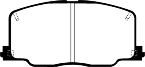 EBC 90-91 Lexus ES250 2.5 Greenstuff Front Brake Pads - DP2725