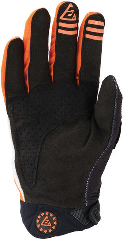 Answer Peak Flo Gloves Black/Hyper Orange/White Youth - XS - 442891