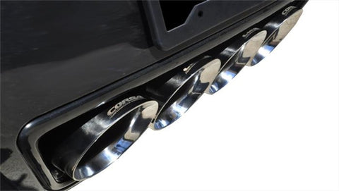 Corsa 17-19 Chevy Corvette Z06 (Grand Sport Only) 3in Axle Back Xtreme Exhaust Pol Quad 4.5in Tip - 14766