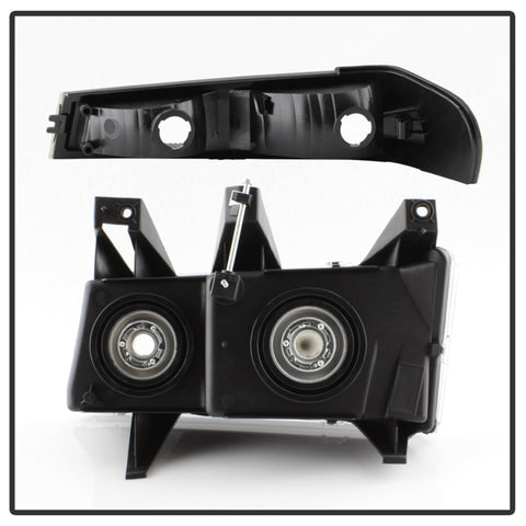 xTune Chevy Colorado 04-12 OEM Headlights w/ Bumper Lights Black HD-JH-CCOL04-SET-BK - 9032110