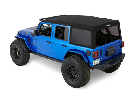 Bestop 18-26 Jeep Wrangler JL 4-Door Supertop (Premium Black Twill) - 54726-17
