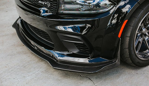 Anderson Composites 20-21 Dodge Charger Widebody Type-MB Carbon Fiber Front Splitter - AC-FL20DGCR-MB